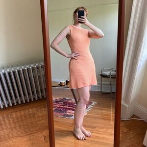 Zara bubblegum colored knit dress in size XS